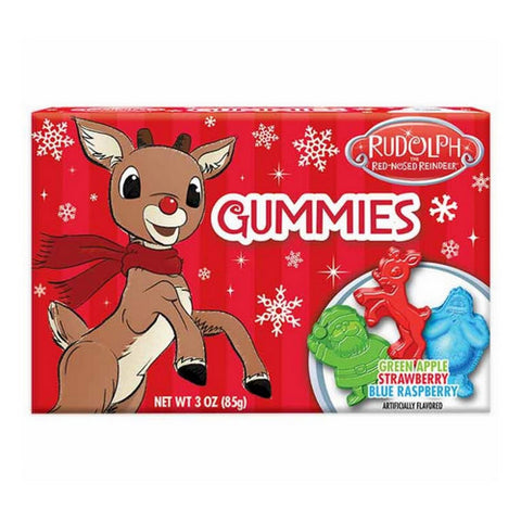 Red Nose Reindeer Gummies Theater Box 3 Oz (Case Of 24) by Rudolphs