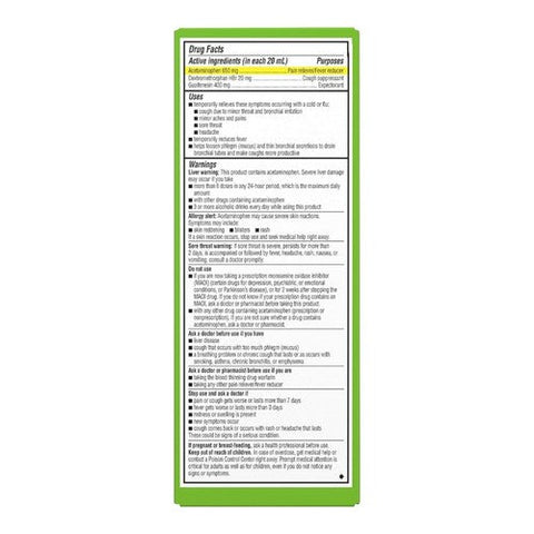 Robitussin, Adult Severe Multi-Symptom Cough Cold + Flu Liquid Maximum Strength, 8 Oz Robitussin