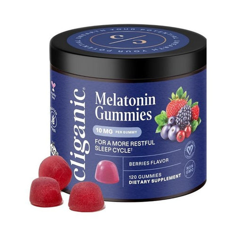 Melatonin Mixed Berry 120 Gummies by Cliganic