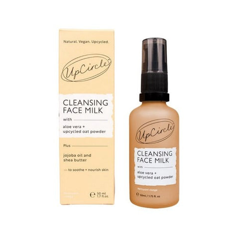 Cleansing Face Milk With Aloe Vera + Upcycled Oat Powder Travel Size 1.69 Oz by UpCircle