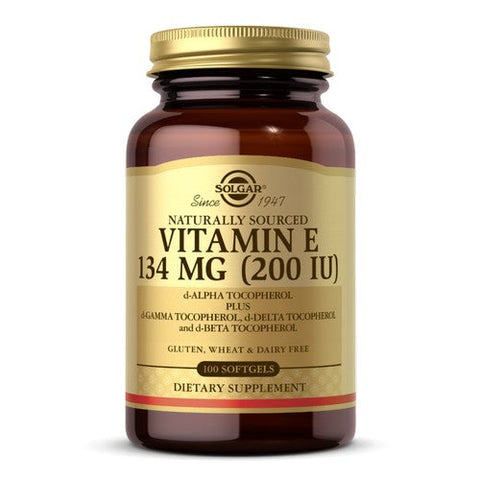 Solgar, Vitamin E Naturally Sourced, 134 Mg, 100 Softgels Solgar