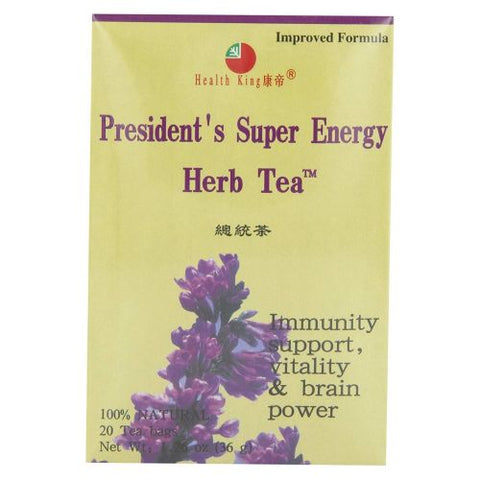 Health King, President's Super Energy Tea, 20bg Health King
