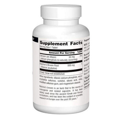 Source Naturals, Butcher's Broom, 500 MG, 250 Tabs Source Naturals