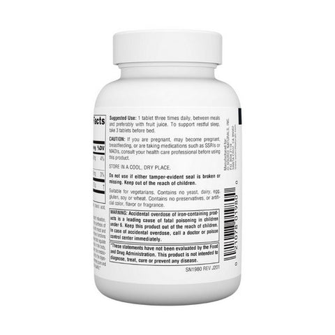 Source Naturals, L-Tryptophan, 500 MG, 120 Tabs Source Naturals