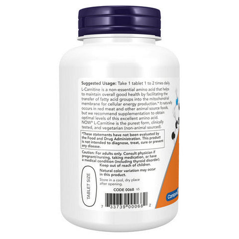 Now Foods, L-Carnitine, 1000 Mg, 100 Tabs Now Foods