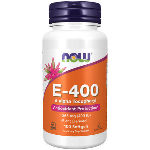 Now Foods, Vitamin E-400 D-Alpha Tocopheryl, 268 Mg, 100 Softgels Now Foods