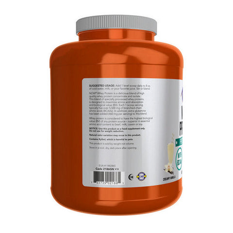 Now Foods, Whey Protein, Natural Vanilla, 6 lbs Now Foods