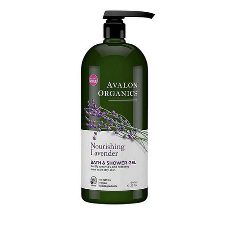 Avalon Organics, Organics Bath And Shower Gel Nourishing Lavender, 32 Oz Avalon Organics