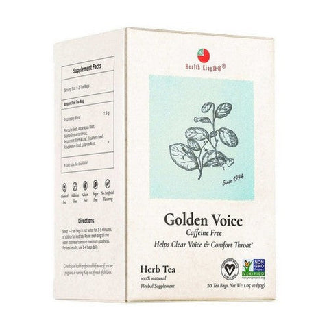 Health King, Golden Voice Herb Tea, 20 Bags Health King