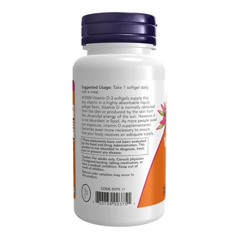 Now Foods, Vitamin D-3, 1,000 IU, 360 Softgels Now Foods