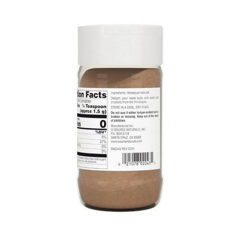 Source Naturals, Crystal Balance Himalayan Rock Salt, Fine Grind 8 oz Source Naturals