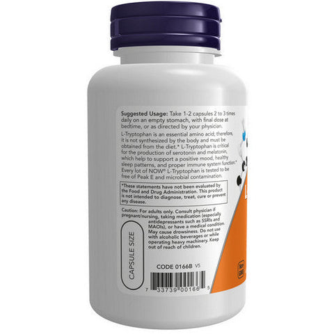 Now Foods, L-Tryptophan, 500 mg, 60 Vcaps Now Foods
