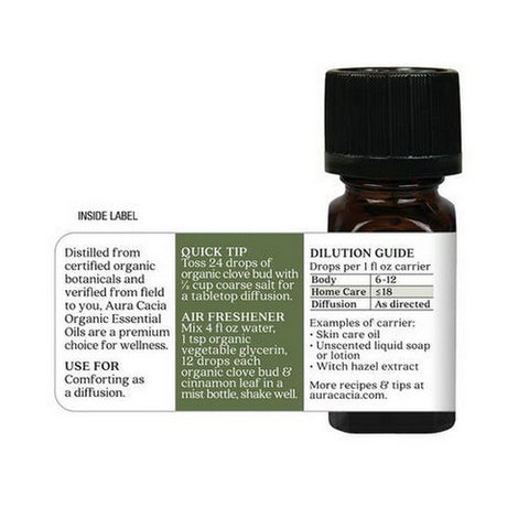 Aura Cacia, Essential Oil, Clove Bud 0.25 oz Aura Cacia