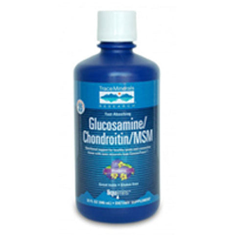 Trace Minerals, Glucosamine/Chondroitin/MSM, 16 oz Trace Minerals