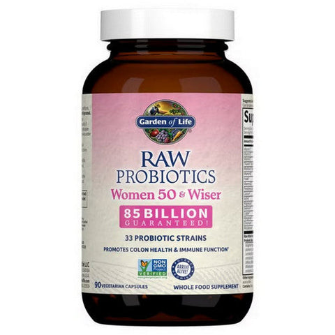 Garden of Life, RAW Probiotics Women, 50 & Wiser 90 caps Garden of Life