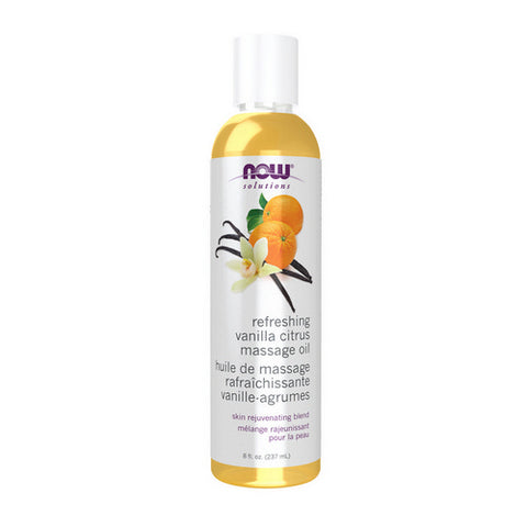 Now Foods, Refreshing Vanilla Citrus Massage Oil, 8 fl. Oz Now Foods