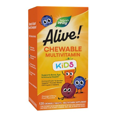 Alive! Kids Chewable Multivitamin 120 chews by Nature's Way