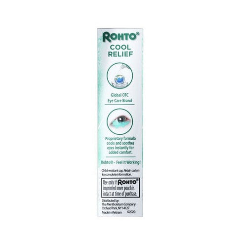 Rohto, Cooling Eye Drops Cool Relief, 0.4 Oz