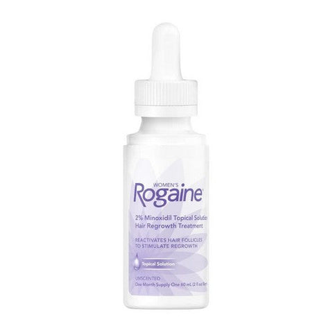 Rogaine, Women'S 2% Minoxidil Hair Regrowth Treatment Topical Solution Unscented, 2 Oz Rogaine