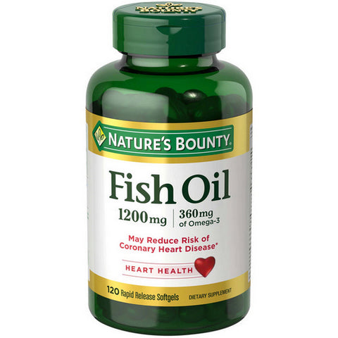 Natures Bounty Omega-3 Fish Oil 120 softgels by Nature's Bounty