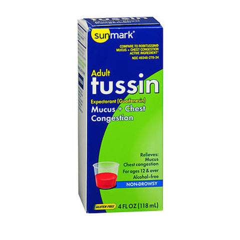 Sunmark, Tussin Cough Formula Liquid, Original 4 oz Sunmark