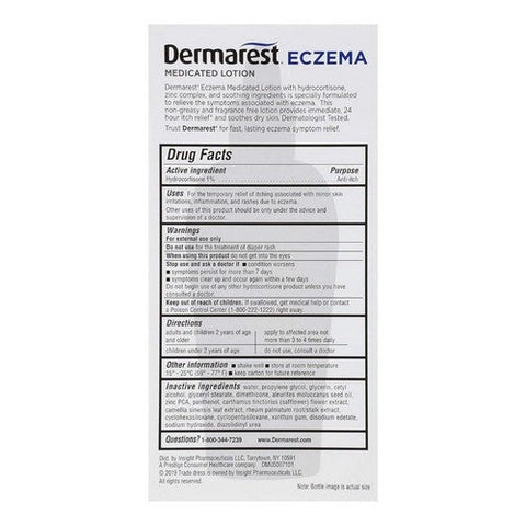 Dermarest, Hydrocortisone 1% Eczema Medicated Lotion, 4 Oz